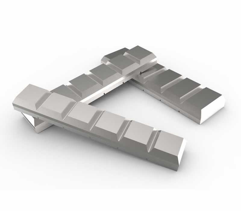 Domite Dual Wear Blocks for Wear and Impact Protection